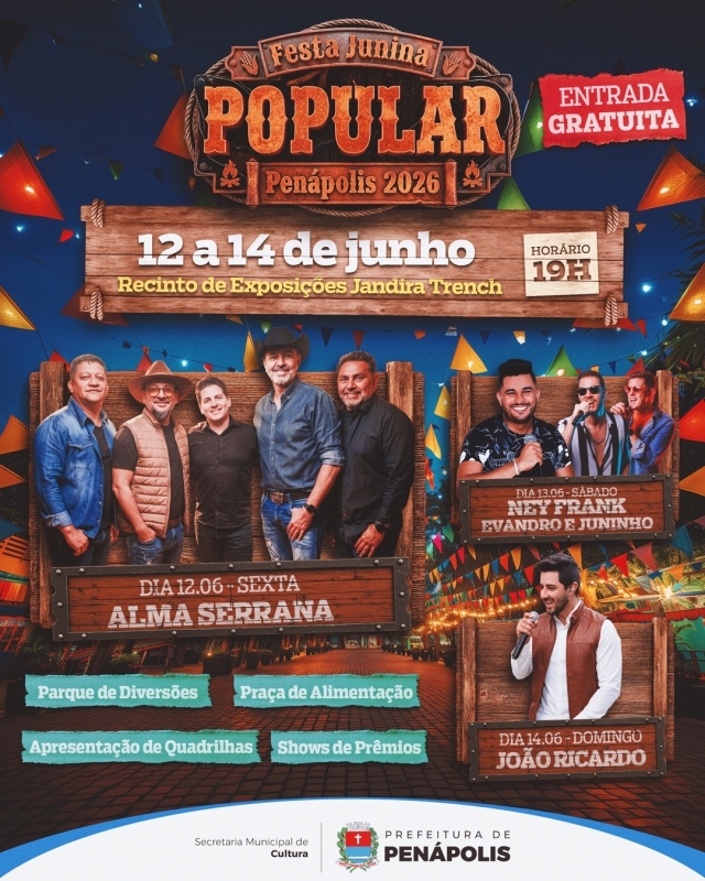 Noticia festa-junina-popular-sera-no-recinto-com-shows-gratuitos-e-acao-beneficente